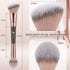KINGMAS Foundation Makeup Brush, Double-ended Angled/Round Top Contour Brush for Liquid Powder, Concealer Cream Blush