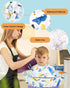 Lictin Haircut Capes Umbrella for Kids - Waterproof Hairdressing Cape with 1PCS Black Comb, Dinosaur Theme