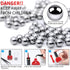 Hotop Nail Polish Mixing Agitator Balls, 100 Pieces Stainless Steel Rustproof Paint Mixing Balls, 6.35 mm