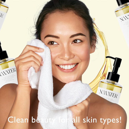 No Pore Cleansing Oil, Makeup Cleansing Oil for Blackheads Removal, Korean Skin Care with Olive Oil & Tea Tree