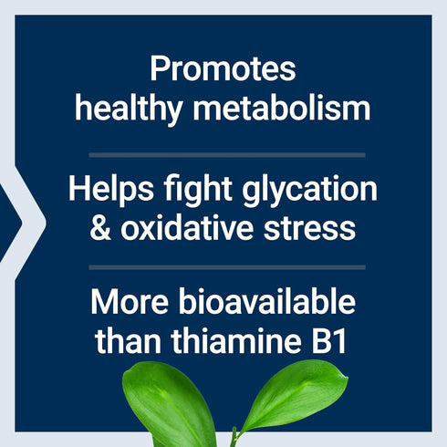 Life Extension Mega Benfotiamine, 250 mg - Ultra-bioavailable Vitamin B1, Healthy Metabolism, Gluten-Free, Non-GMO,