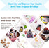 50Pcs Black Organza Bags 3x4 inch - Small Jewelry Drawstring Mesh Gift Bags for Wedding Party Favors