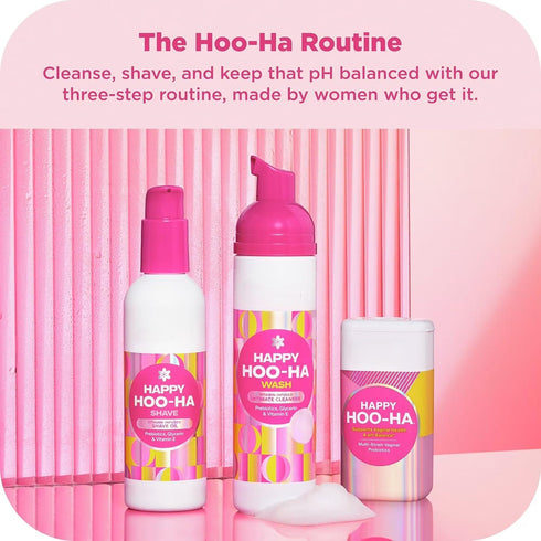 LIVARIO LLC 6 oz Happy Hoo-Ha Wash Foaming Intimate Cleanser, Fragrance Free, with Prebiotics & Vitamin E