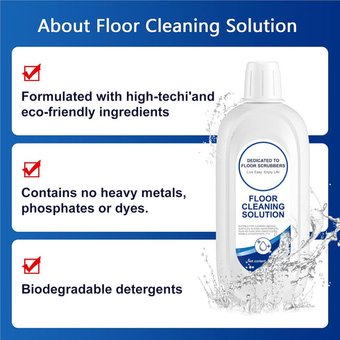 Compatible with Tineco Cleaning Solution, 500ml Per Bottle, Original Flavor Floor Cleaner for All Robot Vacuums (2
