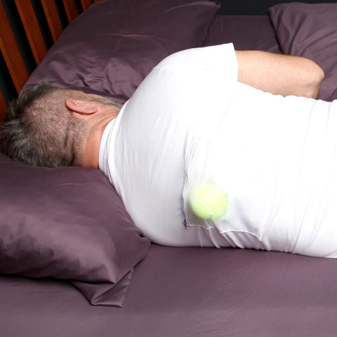 Stop Snoring T-Shirt - Snore Stopper, Comfortable Snoring Aid Recommended for Back Snorers, Guide to Snoring Ebook