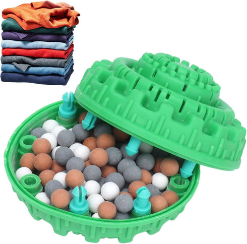 Jwthee Laundry Ball, Non Chemical Detergent Laundry Balls for Washing Machine Charcoal Non Detergent Laundry Ball Nano