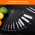 Tokyzexi 8 Inch Set, 10 Pack Extra Long Straw Cleaner Brush Reusable Straw Cleaning Brushes for Tumbler, Metal