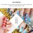 LALAFINA 8 Pcs Stainless Steel Cuticle Remover Tools, Triangular Cuticle Peller, Nail Art Scraper