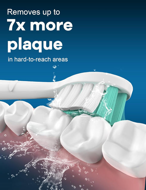 Toptheway 8 Pack Toothbrush Replacement Heads for Philips Sonicare, Compatible with ProtectiveClean C2 G2 C1 4100 5100