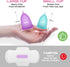 Set Menstrual Cup Kit, YTYOMUR Menstrual Cup with Two Reusble Period Cups, Compact Design - Easy to Hide to Avoid