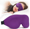 NEWVANGA 3D Sleep Mask for Back and Side Sleepers, Luxury Eye Mask to Block Out Light, Breathable Travel Cover Purple
