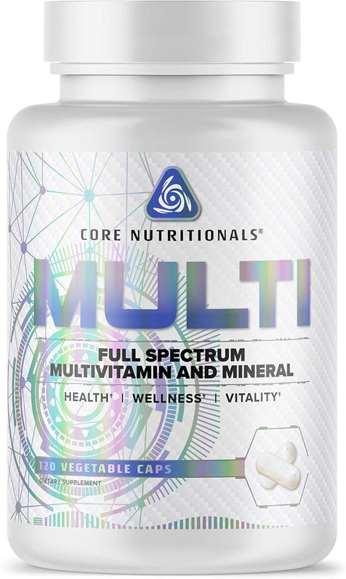 Core Nutritionals Platinum Multi - Full Spectrum Multivitamin with Essential Minerals & Antioxidants, 120 Caps