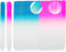 SIUSIO 40 Pack Czech Crystal Glass Nail Files, Double Sided Etched Surface, Gradient Rainbow Color for Nails
