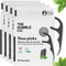 The Humble Co. Floss Picks (200 Count) – Plant Based Dental Floss Picks for Superior Oral Care and Gum Health (Charcoal)
