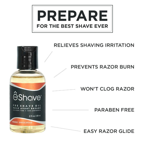 Pre Shave Oil for Men, Protects from Shaving Irritation and Razor Burn, All Natural, 2 oz
