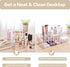 Clear Makeup Organizer, Tiered Skincare Organizer, Acrylic Lipstick Holder, Cosmetic Display Case for Bedroom Vanity