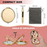 Magnifying Compact Mirror for Purses, 2x 1x Magnification, Folding Mini Pocket Travel Makeup Mirror