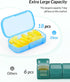 ZIKEE 7 Packs Extra Large Pill Organizer, Portable Pill Box 7 Day for Pocket, Purse, Weekly Pill Case with Dual-Protection Design, Pill Container for Medication, Vitamin, Fish Oil, Supplement