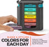 Stackable Daily Pill Organizer - Weekly Medication Reminder, Premium AM/PM Pill Box with 7 Individual Stacking Cases