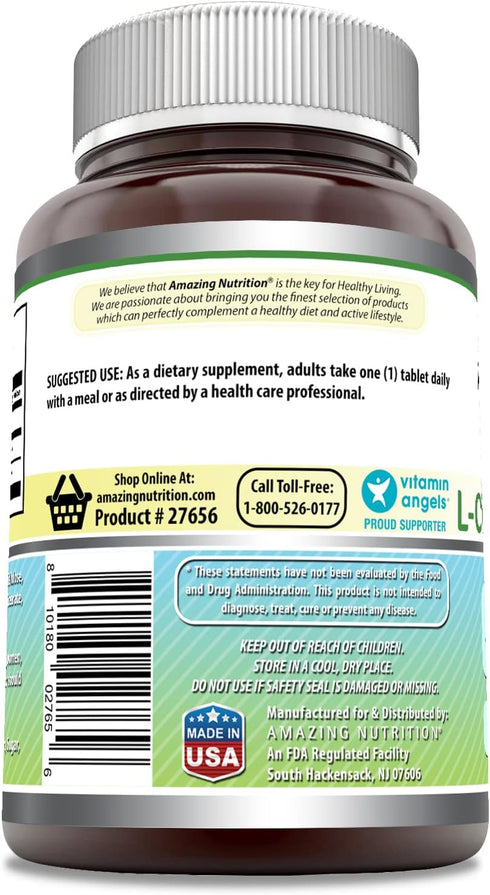 Amazing Formulas L-Arginine/L-Citrulline Complex 1000mg, 120 Tablets Supplement, Non-GMO, Gluten Free