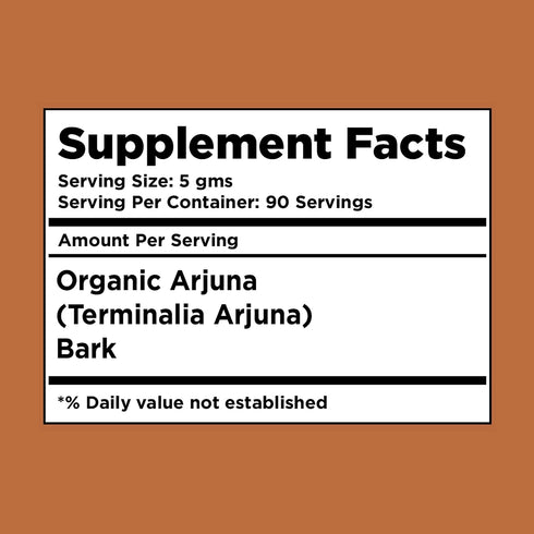 Arjuna Powder – Terminalia Arjuna, Non-GMO, Organic, Vegan, 454 Gms