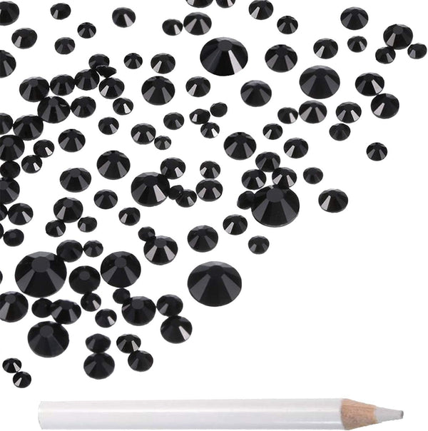 LPBeads 3456 Pieces Nail Crystals AB Nail Art Rhinestones Round Beads Flatback Glass Charms Gems Stones for Nails