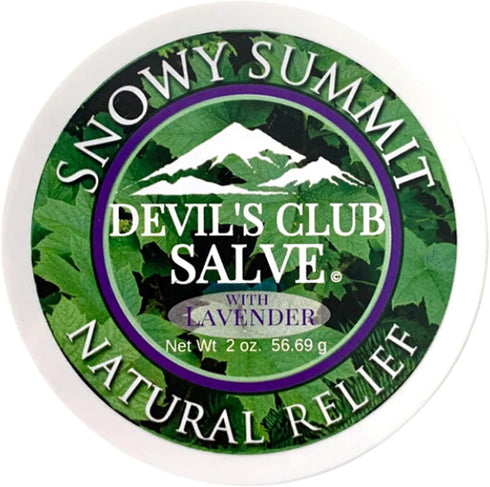 Alaska Devil's Club Lavender Salve - Handmade Skin Care Ointment with Lavender, Natural Muscle Rub - 2 oz, Made in USA