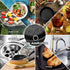 AMAGABELI GARDEN & HOME 7”x7” Cast Iron Cleaner - 316 Stainless Steel Scrubber Chain Mail for Pans & Dutch Ovens