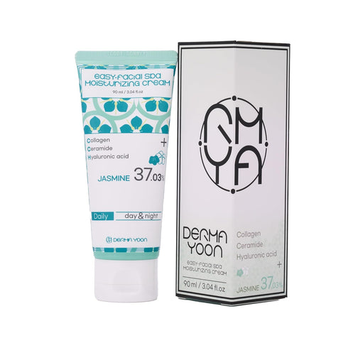 Jasmine 37% Daily Moisturizer, Face Cream, 3 Ounce, Easy-Facial Spa Moisturizing Cream, 90ml