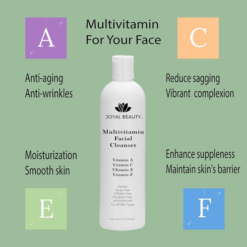 JOYAL BEAUTY Best Face Wash - Multi Vitamin Facial Cleanser for All Skin Types