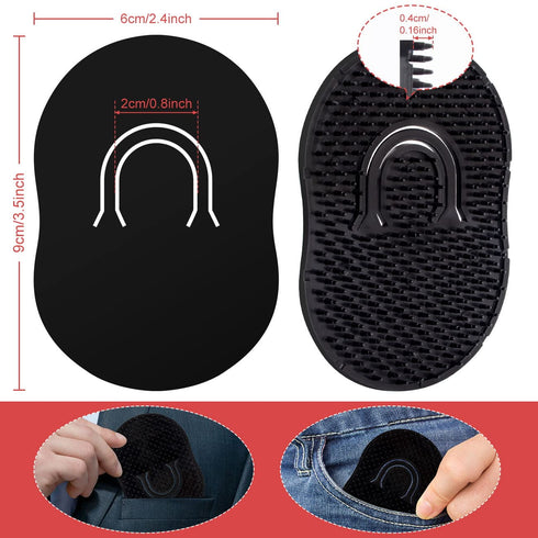 Pocket Hair Palm Combs, Portable Beard Brush and Scalp Massage Combs for Home Travel Use (12 Pack)
