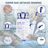 Overnight,20pcs Sets,1pcs 2000ml Bags,2pcs 1000ml Bags,5pcs Device,1Tapes(1.38inch/35mm/Large Condom Catheters for Men