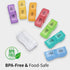 Yurkim 7-Day Mini AM PM Pill Organizer with Pill Cutter, Detachable Daily Pods, Slim Portable Travel Case, Pocket Purse