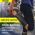 Sparthos Calf Compression Sleeve (Pair) for Men and Women, Shin Splint Pain Relief, Sports Support (Black-M)