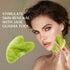Jade Roller & Gua Sha Facial Tools, Natural Anti-Aging Skin-Care Tool for Rejuvenating Facial Skin