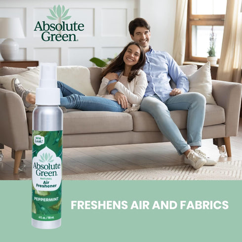 100% Natural Air Freshener Room Spray, PEPPERMINT, Non-Toxic, Safe Around Home, Food, Kids, Pets, Odor Eliminator,