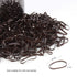 Hoyols Premium Plastic Small Hair Elastics in Brown, Strong Flexible Rubber Bands for Women Kids Baby, 1000 Count TPR