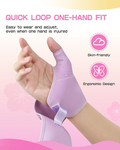 Wrist Brace for Carpal Tunnel with Soft Thumb Opening Adjustable Compression Wrist Support for Women Men, Pain Relief
