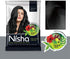 Nisha Henna Based Color Dye for Hair, Natural Black, 0.35 Ounce (Pack of 10)