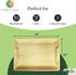 Disposable Palm Leaf 14" x 10" Trays (10 pieces), Eco-Friendly Dinnerware for Weddings, Catering, Events