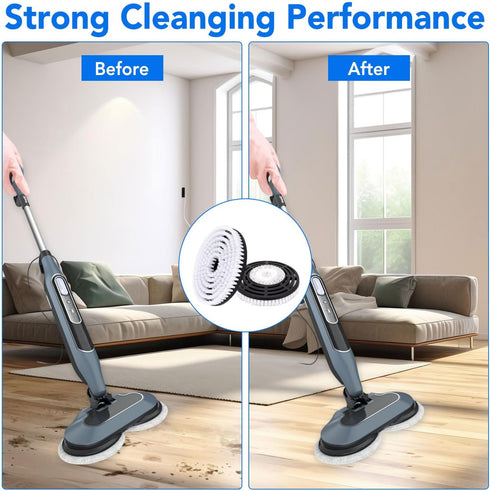 S7000 S7001, S8201, S7201, S7000AMZ, S8001, S7001TGT, S7005, S7020, Upgraded Scrub and Steam Mop Brush Heads for Shark