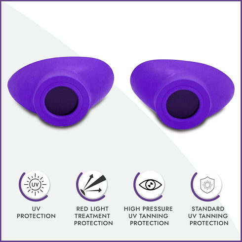 Super Sunnies Slim Flex UV Eye Protection, FDA Compliant Eyeshields, Individual Tanning Bed Goggles