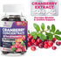 Cranberry Gummies - Urinary Tract Health Gummy + Vitamin C - 25,000mg Triple Strength Cranberry Concentrate Extract