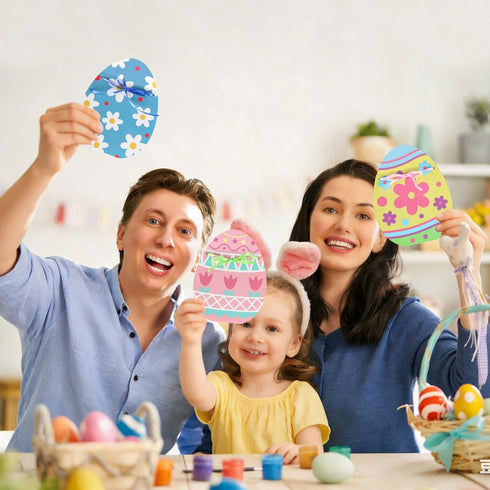 Sereliy Holder,12 Sets Easter Gift Card Egg & Bunny Easter Money Holder with Envelopes, Colorful Spring Basket