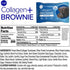 321glo Collagen Protein Brownie, Gluten Free, Low Sugar Keto Snack, 16g Protein, 6g Collagen, 12 Pack