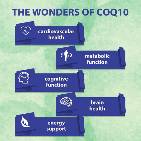 CoQ10 600mg Softgels - High Absorption Ubiquinol Supplement Enhanced with Vitamin E & Omega 3 6 9, 60 Softgels