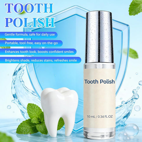 TRWLCFF (2Pcs) Tooth Polish & Whitening Paint - Instant Visible Brightening, Gentle Formula, Portable Easy-to-Use Teeth