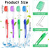 4 Pack Braces Brushes for Teeth, Orthodontic Toothbrush with Interproximal Head, Double Ended Soft Bristles