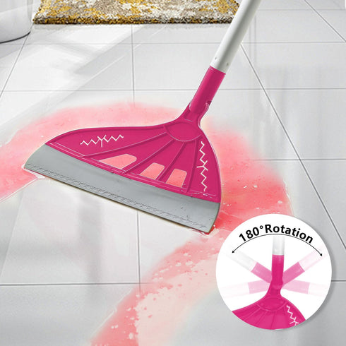 Set AIr Broom Sweeper, Multifunction Replaceable Silicone Broom, Household Squeegee for Floor Cleaning, Bathroom, Pet