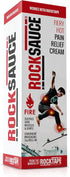 RockTape RockSauce Fire Heated Roll On Pain Relief, 3 ounce, Red
